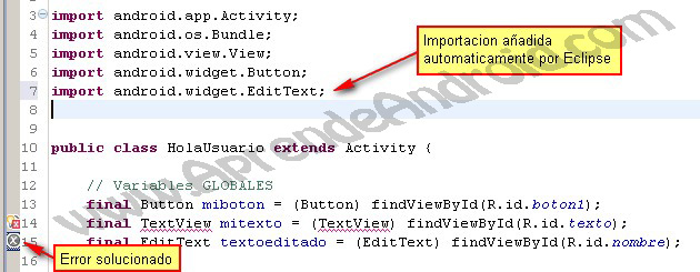 Eclipse, Java, Android