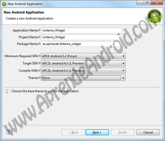 ejemplo de un condicional simple android