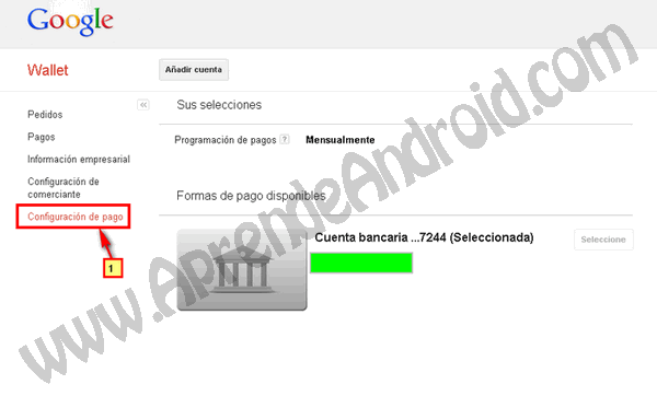 configurar google wallet