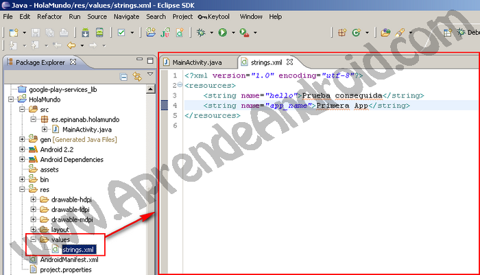 Eclipse, Java, Android