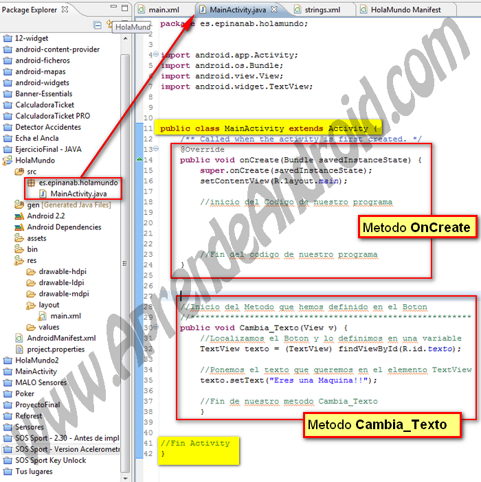 Eclipse, Java, Android