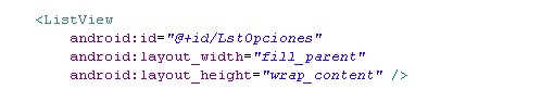 Propiedades, TextView, eclipse
