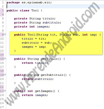 ejemplo clase listview personalizado android