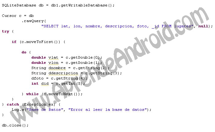 select, example
